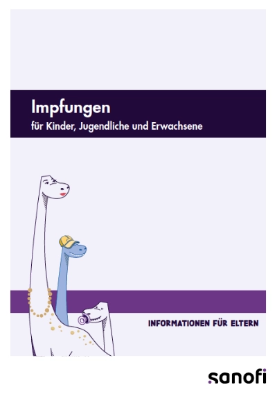Sanofi-Broschüre: Impfungen für Kinder, Jugendliche und Erwachsene